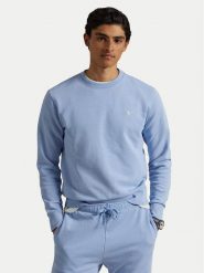 Polo Ralph Lauren Bluza 710916689026 Błękitny Regular Fit. Niebieskie bluzy męskie Polo Ralph Lauren, m, bez wzorów, z bawełny, bez kaptura. Za 599.99 zł.