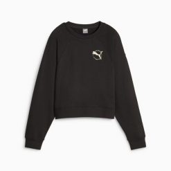 Bluza damska Puma BETTER SPORTSWEAR TR 67606701. Czarne bluzy damskie Puma, m, bez wzorów, z bawełny, bez kaptura. Za 156.99 zł.