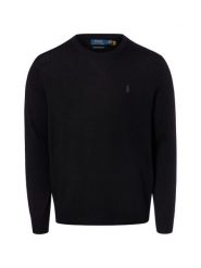 Polo Ralph Lauren sweter wełniany Mężczyźni Wełna (100%) czarny, XXL. Czarne swetry przez głowę męskie Polo Ralph Lauren, m, bez wzorów, z wełny, bez kołnierzyka. Za 919.95 zł.