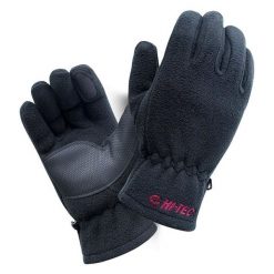 Rękawiczki damskie polarowe Hi-Tec Lady Bage - czarne, Rozmiar S/M. Czarne rękawiczki damskie Hi-tec, na zimę, bez wzorów, z materiału. Za 39.99 zł.