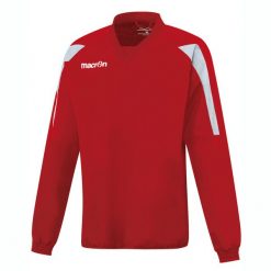 Koszulka treningowa Macron ruby. Czerwone koszulki sportowe męskie Macron, bez wzorów, bez kołnierzyka, bez ramiączek. Za 319.50 zł.