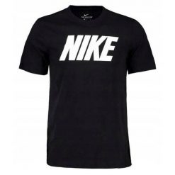 Koszulka Męska Nike M Nsw Tee Nike Block1 Fs T-shirt. Czarne t-shirty męskie Nike, l, bez wzorów, wizytowe, bez kołnierzyka. Za 118.80 zł.