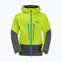 Kurtka skiturowa męska Jack Wolfskin Alpspitze 3L. Zielone kurtki męskie Jack Wolfskin, na jesień, l, bez wzorów, z materiału, sportowe, bez kaptura. Za 959.99 zł.