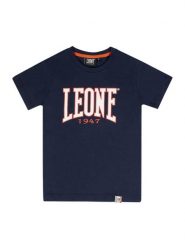 Koszulka z bawełna na czas wolny na co dzień. Niebieskie koszulki sportowe damskie LEONE 1947 APPAREL, bez wzorów, z bawełny, bez kołnierzyka, bez ramiączek, na fitness i siłownię. Za 109.46 zł.