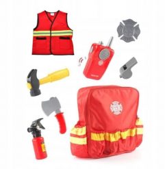 LUXMA Zestaw Strażaka Dla Dzieci Plecak, Kamizelka, Akcesoria, Efekty Dźwiękowe. Torby i plecaki dziecięce LUXMA. Za 63.13 zł.