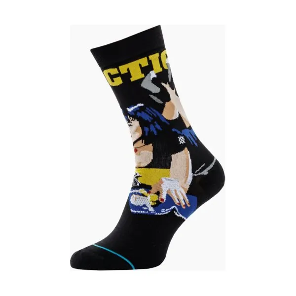 Stance Skarpety Pulp Fiction , czarny, rozmiar M. Czarne skarpety męskie Stance, bez wzorów, z bawełny. Za 79.99 zł.