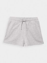 4F Spodenki dresowe damskie L. Czarne szorty damskie 4f, l, bez wzorów, z bawełny. W wyprzedaży za 29.99 zł.