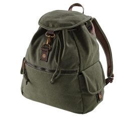 Plecak Vintage Canvas 18 Litrów. Zielone plecaki damskie QUADRA, bez wzorów, vintage. Za 142.99 zł.