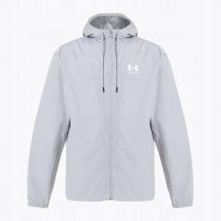 Kurtka Męska Wiatrówka Under Armour UA Warmup Tops. Szare kurtki męskie Under Armour, m, bez wzorów, sportowe, bez kaptura. Za 249.99 zł.