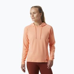 Bluza trekkingowa damska Helly Hansen Verglas Light Hoodie. Brązowe bluzy damskie Helly Hansen, bez wzorów, bez kaptura. Za 149.99 zł.