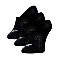 Skarpety damskie 4F 3-pack no-show. Czarne skarpety damskie 4f, z aplikacjami, z bawełny. Za 42.99 zł.