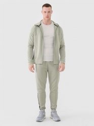 4F Spodnie treningowe szybkoschnące męskie - khaki 3XL. Brązowe spodnie sportowe męskie 4f, m, bez wzorów, z dresówki, na fitness i siłownię. W wyprzedaży za 139.99 zł.