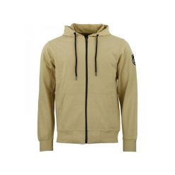 Bawełniana bluza zapinana na zamek Peak Mountain French Terry. Czarne bluzy męskie Peak Mountain, xl, bez wzorów, z bawełny, z kapturem. Za 329.15 zł.
