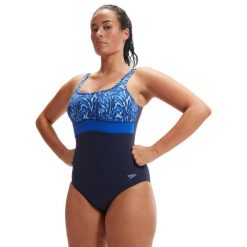Strój kąpielowy jednoczęściowy damski na basen Speedo Shaping Eclipse. Czarne kostiumy jednoczęściowe damskie Speedo, bez wzorów, sportowe, do pływania. Za 259.99 zł.