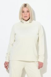 Damskie Bluza stójka długi rękaw otwory na kciuki antybakteryjna. Brązowe bluzy damskie Ulla Popken, plus size, bez wzorów, z elastanu, bez kaptura. Za 279.99 zł.