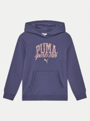 Puma Bluza Class 685829 Granatowy Regular Fit. Niebieskie bluzy dla dziewczynek Puma, bez wzorów, z syntetyku, bez ramiączek, bez kaptura. Za 129.99 zł.