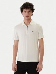 Armani Exchange Polo XM002372 AF21936 U0009 Biały Regular Fit. Białe koszulki polo męskie Armani Exchange, l, bez wzorów, z wiskozy, bez ramiączek. Za 389.99 zł.