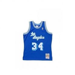 Koszulka tank Mitchell & Ness Nba Swingman Los Angeles Lakers Shaquille O'neal. Niebieskie koszulki sportowe męskie Mitchell & Ness, m, bez wzorów, sportowe, bez kołnierzyka. Za 559.00 zł.