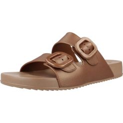 Sandały IGOR HABANA METAL Brąz. Brązowe sandały damskie Igor, bez wzorów, z syntetyku, bez obcasa, bez zapięcia. Za 177.99 zł.