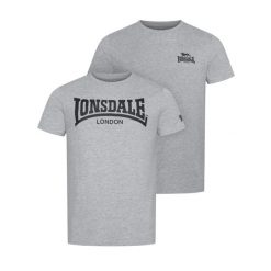 Koszulka Lonsdale Piddinghoe. Czarne koszulki sportowe męskie Lonsdale, m, bez wzorów, z bawełny, bez kołnierzyka, bez ramiączek, na fitness i siłownię. Za 183.00 zł.