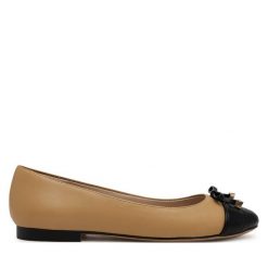 Baleriny Aldo. Brązowe baleriny damskie Aldo, bez wzorów, bez obcasa. Za 209.99 zł.