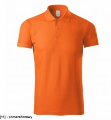 PICCOLIO - ADLER - Koszulka polo męska, 170 g/m, 35% poliester, 65% bawełna, pomarańczowy 3XL. Brązowe koszulki polo męskie PICCOLIO, m, bez wzorów, z bawełny, bez ramiączek. Za 38.52 zł.