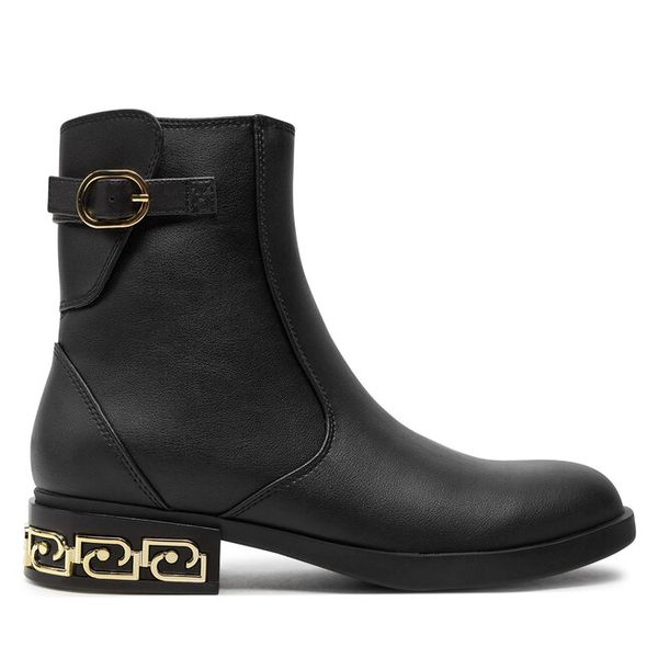 Botki Liu Jo. Czarne botki damskie Liu Jo, bez obcasa, na płaskiej podeszwie, bez zapięcia. Za 719.99 zł.