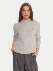 Tommy Hilfiger Sweter WW0WW47468 Szary Regular Fit. Szare swetry damskie Tommy Hilfiger, xl, bez wzorów, z wełny, bez kołnierzyka, bez ramiączek, bez kaptura. Za 749.99 zł.