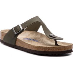 Japonki BIRKENSTOCK - Gizeh Bs 1008425 Desert Soil Green. Zielone klapki męskie Birkenstock, z materiału. W wyprzedaży za 219.00 zł.