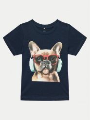 NAME IT T-Shirt 13227490 Granatowy Regular Fit. Niebieskie t-shirty dla chłopców Name it, bez wzorów, z bawełny, bez ramiączek. Za 39.99 zł.