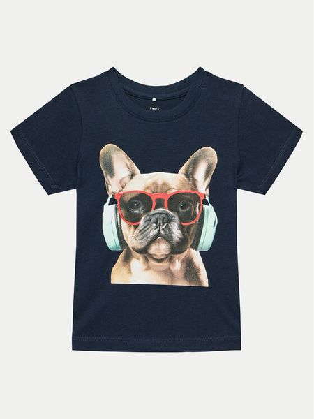 NAME IT T-Shirt 13227490 Granatowy Regular Fit. Niebieskie t-shirty dla chłopców Name it, bez wzorów, z bawełny, bez ramiączek. Za 59.99 zł.