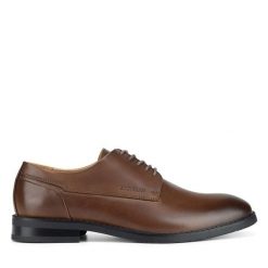 Półbuty GINO ROSSI. Brązowe eleganckie półbuty Gino Rossi, wizytowe, bez zapięcia. Za 349.99 zł.