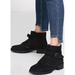 Czarne Matowe Botki Dangerous. Botki damskie marki R.Polański. Za 79.99 zł.