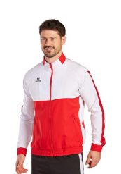 Kurtka prezentacyjna Erima Six Wings. Białe kurtki męskie Erima, xl, bez wzorów, z materiału, na fitness i siłownię. Za 255.00 zł.