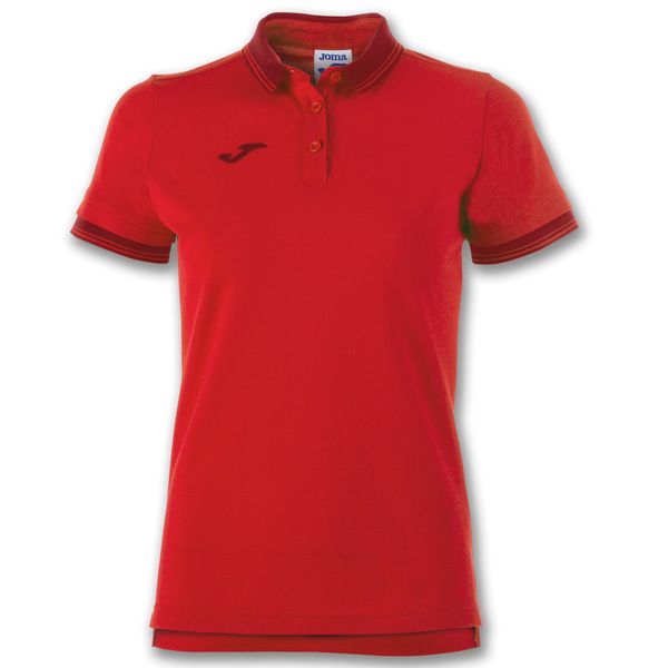 Koszulka polo do tenisa damska Joma Bali II. Czerwone koszulki sportowe damskie Joma, xs, bez wzorów, bez kołnierzyka, bez ramiączek, do piłki nożnej. Za 163.85 zł.