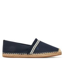Espadryle Tommy Hilfiger. Niebieskie espadryle damskie Tommy Hilfiger, bez wzorów, bez obcasa, bez zapięcia. Za 169.99 zł.