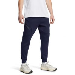 Bluza Mężczyzna Under Armour Unstoppable Flc granatowy. Niebieskie bluzy sportowe męskie Under Armour, m, bez wzorów, bez kaptura, na fitness i siłownię. Za 438.00 zł.