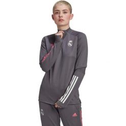 Bluza treningowa damska Adidas Real Madrid. Szare obuwie sportowe damskie Adidas, bez wzorów, z poliesteru, na fitness i siłownię. Za 215.05 zł.