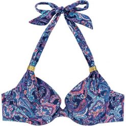 Biustonosz bikini "Adriatic" w kolorze granatowym ze wzorem. Bikini damskie marki Dorina. W wyprzedaży za 43.95 zł.