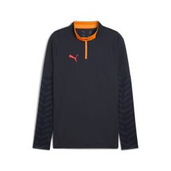 Męska bluza piłkarska individualCUP z zamkiem 1/4 PUMA. Brązowe bluzy sportowe męskie Puma, m, bez wzorów, bez kaptura, do biegania. Za 259.00 zł.