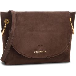 Torebka COCCINELLE - CC1 Essentielle Suede E1 CC1 15 02 01 Ebano W00. Brązowe listonoszki damskie marki Coccinelle, ze skóry. W wyprzedaży za 799.00 zł.