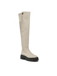 Kurt Geiger Kozaki 225-Shoreditch Otk Chunky 655110109 Biały. Białe kozaki damskie Kurt Geiger, ze skóry, bez obcasa, na płaskiej podeszwie. Za 2,739.00 zł.