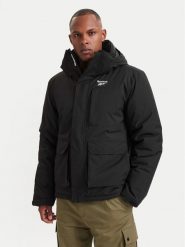 Reebok Kurtka zimowa RCC00078 Czarny Regular Fit. Czarne kurtki męskie Reebok, na zimę, m, bez wzorów, z syntetyku, bez kaptura. Za 549.99 zł.