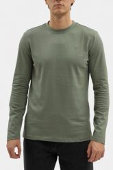 Męski Longsleeve Mustang Style Arlington Agave Green 1016874 6473. Zielone bluzki z długim rękawem męskie Mustang, m, bez wzorów, bez kołnierzyka. Za 119.99 zł.