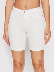 ONLY Szorty jeansowe Rain 15176847 Biały Slim Fit. Białe szorty damskie Only, xs, bez wzorów, z jeansu. Za 139.99 zł.