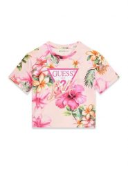 Guess T-Shirt J6GI03 K6YW4 Różowy Relaxed Fit. Czerwone t-shirty i topy dla dziewczynek Guess, z aplikacjami, z bawełny, bez ramiączek. Za 149.99 zł.