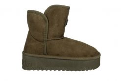 Śniegowce D Franklin Nordic V2 Basic Low Olive Night 206011, Zielony, Materiał - 40. Zielone śniegowce i trapery damskie D.Franklin, z gumy, za kostkę. W wyprzedaży za 179.10 zł.