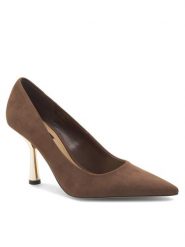 Nine West Szpilki WFA2663-1 Brązowy. Brązowe szpilki damskie Nine West, bez wzorów, z materiału, bez obcasa, bez zapięcia. Za 184.99 zł.