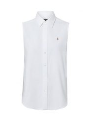 Polo Ralph Lauren bluzka koszulowa Kobiety Bawełna biały, XL. Białe bluzki damskie Polo Ralph Lauren, xl, bez wzorów, z bawełny, biznesowe, bez kołnierzyka, bez ramiączek. Za 479.95 zł.