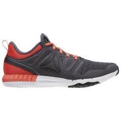 Buty treningowe damskie Reebok Zprint 3D. Szare obuwie sportowe damskie Reebok, bez wzorów, z materiału, do biegania. Za 393.00 zł.